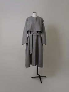 【2023AW 予約販売商品】レイヤードロングリバーコート