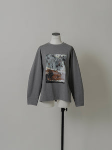 【2024SS】チュールレイヤードジオメトリープリントTシャツ