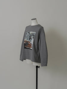 【2024SS】チュールレイヤードジオメトリープリントTシャツ