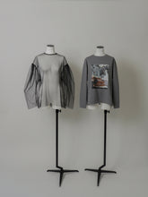 画像をギャラリービューアに読み込む, 【2024SS】チュールレイヤードジオメトリープリントTシャツ
