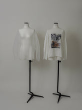 画像をギャラリービューアに読み込む, 【2024SS】チュールレイヤードジオメトリープリントTシャツ
