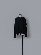 画像をギャラリービューアに読み込む, 【2026AW PRE ORDER】LAYERED CAPE KNIT
