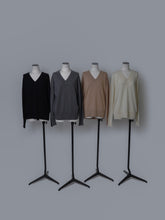 画像をギャラリービューアに読み込む, 【2026AW PRE ORDER】LAYERED CAPE KNIT
