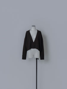 【2025AW PRE ORDER】V NECK CROPPDE KNIT