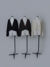 画像をギャラリービューアに読み込む, 【2025AW PRE ORDER】V NECK CROPPDE KNIT
