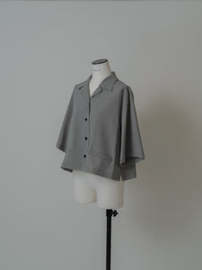 【2024SS予約販売商品】オープンカラークロップドシャツ
