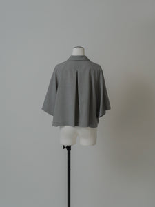【2024SS予約販売商品】オープンカラークロップドシャツ