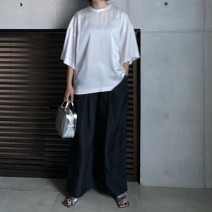 【2024SS予約販売商品】ベビーサテンTシャツブラウス