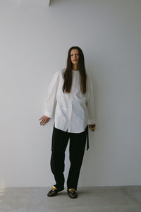【2024AW PRE ORDER】BIG SLEEVE BAND COLLAR SHIRT