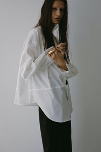 【2024AW PRE ORDER】BIG SLEEVE BAND COLLAR SHIRT