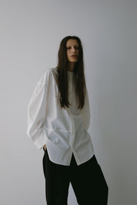 【2024AW PRE ORDER】BIG SLEEVE BAND COLLAR SHIRT
