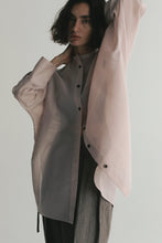 画像をギャラリービューアに読み込む, 【2026SS PRE ORDER】BAND COLLAR SHEER SHIRT
