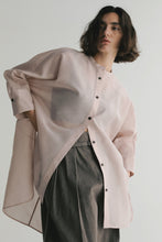 画像をギャラリービューアに読み込む, 【2026SS PRE ORDER】BAND COLLAR SHEER SHIRT
