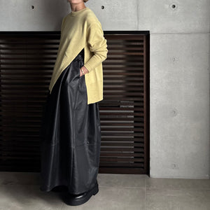 【2025AW PRE ORDER】ECO LEATHER SKIRT PANTS