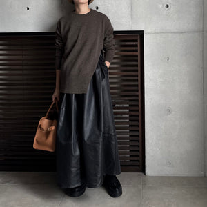 【2025AW PRE ORDER】ECO LEATHER SKIRT PANTS