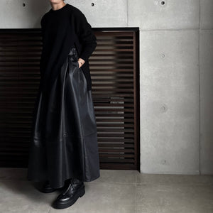 【2025AW PRE ORDER】ECO LEATHER SKIRT PANTS