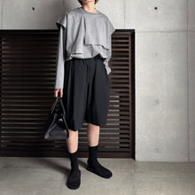 画像をギャラリービューアに読み込む, 【2025AW PRE ORDER】LAYERED SLIT-T-SHIRT
