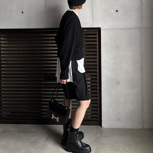 【2025AW PRE ORDER】V NECK CROPPDE KNIT