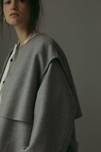 【2023AW 予約販売商品】レイヤードロングリバーコート