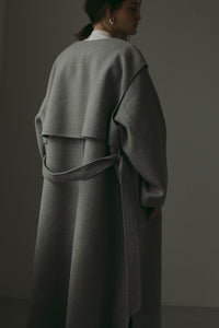 【2023AW 予約販売商品】レイヤードロングリバーコート