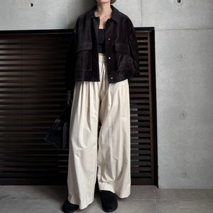 【2025AW PRE ORDER】VELVET 2TACK PANTS