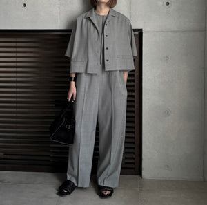 【2024SS予約販売商品】オープンカラークロップドシャツ