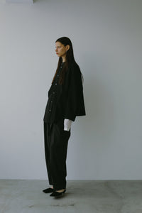 【2024AW PRE ORDER】BIG SLEEVE BAND COLLAR SHIRT