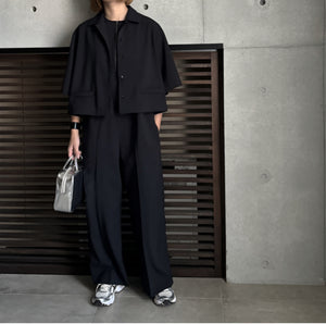 2024SS予約販売商品】オープンカラークロップドシャツ – LOHEN