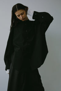 【2024AW PRE ORDER】BIG SLEEVE BAND COLLAR SHIRT