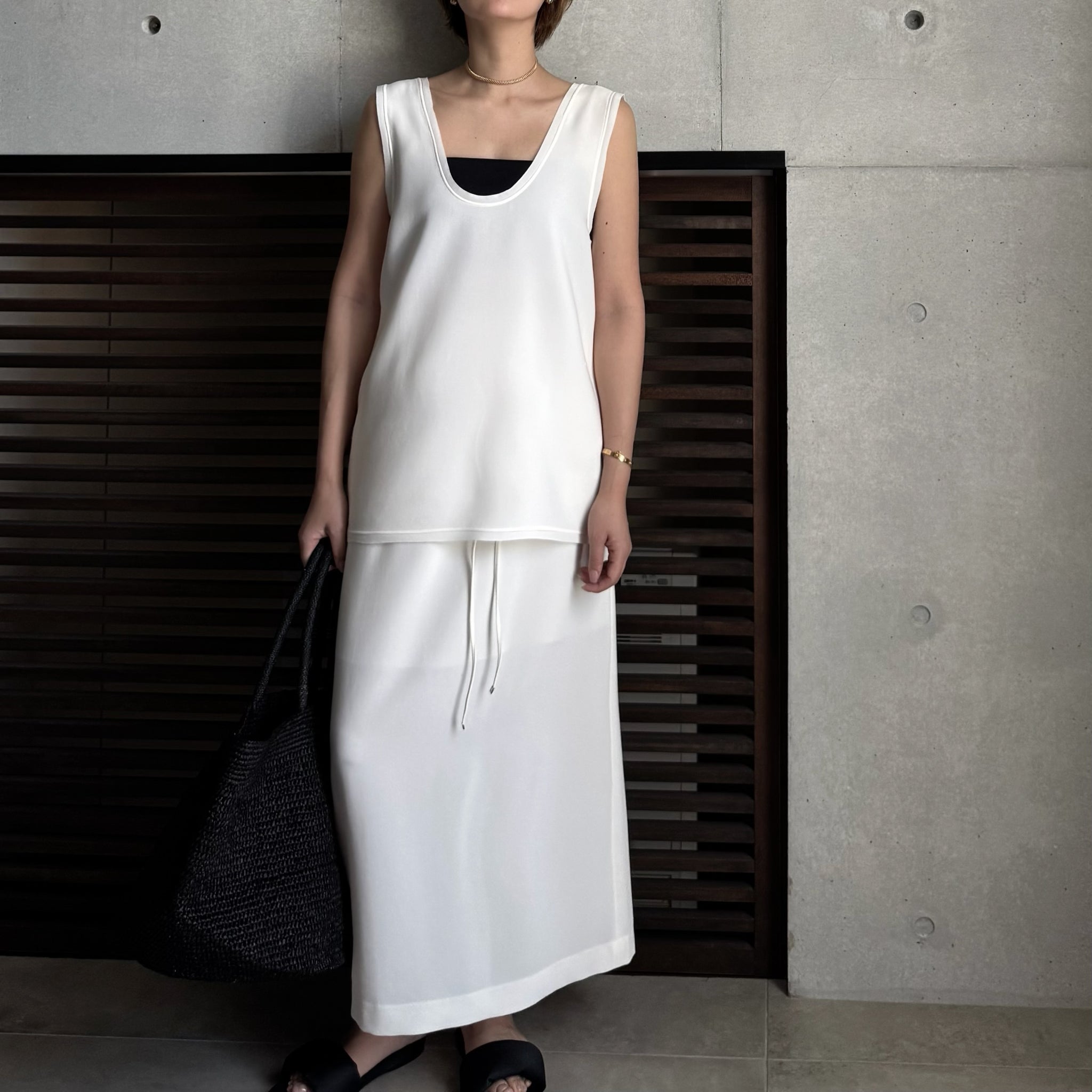 2026SS PRE ORDER】STRING STRAIGHT SKIRT – LOHEN