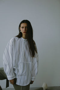 【2024AW PRE ORDER】BIG SLEEVE BAND COLLAR SHIRT