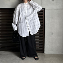 画像をギャラリービューアに読み込む, 【2024AW PRE ORDER】BIG SLEEVE BAND COLLAR SHIRT
