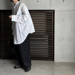 【2024AW PRE ORDER】BIG SLEEVE BAND COLLAR SHIRT