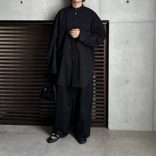 画像をギャラリービューアに読み込む, 【2024AW PRE ORDER】BIG SLEEVE BAND COLLAR SHIRT

