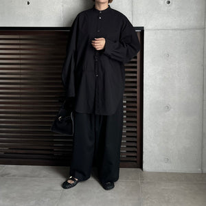 【2024AW PRE ORDER】BIG SLEEVE BAND COLLAR SHIRT