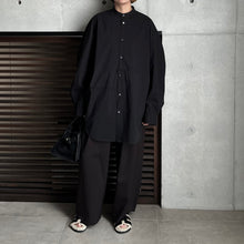 画像をギャラリービューアに読み込む, 【2024AW PRE ORDER】BIG SLEEVE BAND COLLAR SHIRT
