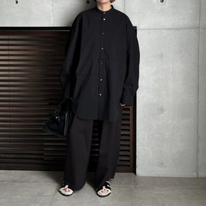 【2024AW PRE ORDER】BIG SLEEVE BAND COLLAR SHIRT