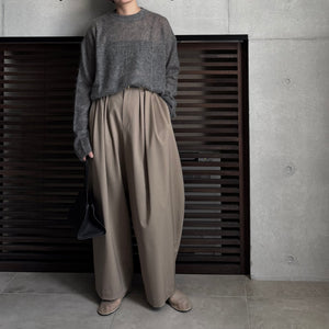 【2025AW PRE ORDER】MOHAIR YARN CREW NECK KNIT