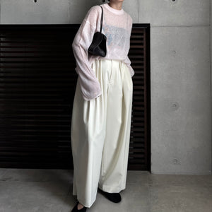 【2025AW PRE ORDER】MOHAIR YARN CREW NECK KNIT
