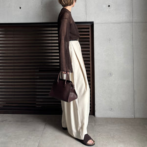 【2025AW PRE ORDER】SLASH CUFF SHEER KNIT