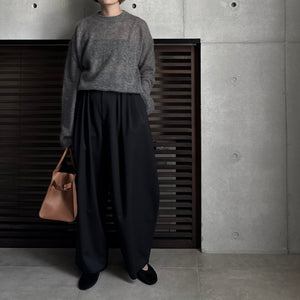 【2025AW PRE ORDER】MOHAIR YARN CREW NECK KNIT