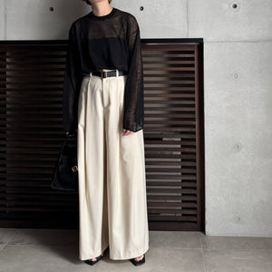 【2025AW PRE ORDER】SLASH CUFF SHEER KNIT