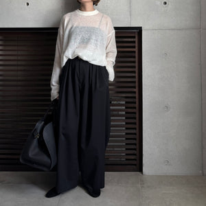 【2025AW PRE ORDER】MOHAIR YARN CREW NECK KNIT