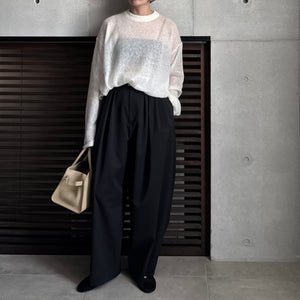 【2025AW PRE ORDER】MOHAIR YARN CREW NECK KNIT
