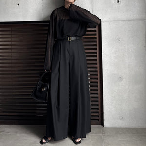 【2025AW PRE ORDER】SLASH CUFF SHEER KNIT