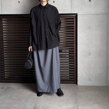画像をギャラリービューアに読み込む, 【2025SS PRE ORDER】DOUBLE CALLAR SHEER SHIRT

