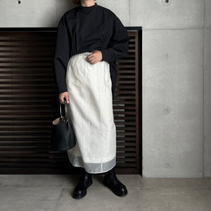 【2024AW PRE ORDER】LAYERED 2WAY SKIRT