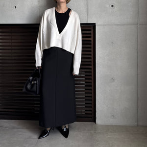 【2025AW PRE ORDER】V NECK CROPPDE KNIT