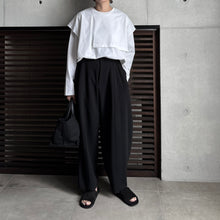 画像をギャラリービューアに読み込む, 【2025AW PRE ORDER】LAYERED SLIT-T-SHIRT
