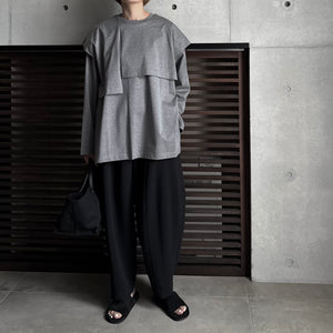 【2025AW PRE ORDER】LAYERED SLIT-T-SHIRT